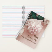 Happy Mother Dayフローラ5.5インチx 8.5インチスパイラル ノートブック (内側)
