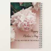 Happy Mother Dayフローラ5.5インチx 8.5インチスパイラル ノートブック (裏面)