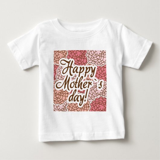 happy mother day ベビーTシャツ (正面)