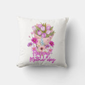 Happy Mother day Flower bouquet クッション (正面)