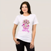Happy Mother day Flower bouquet トライブレンドＴシャツ (正面全面)