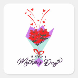 HAPPY MOTHER DAY GIFT スクエアシール