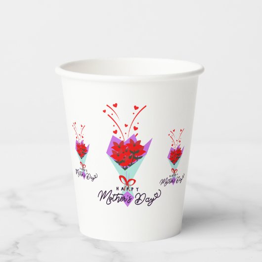 HAPPY MOTHER DAY GIFT 紙コップ (正面)