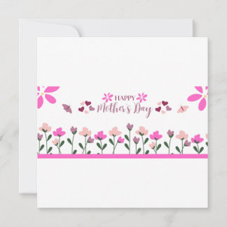 Happy Mother day multi Colour Design 招待状