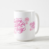 HAPPY MOTHER DAY TRENDY DESIGN コーヒーマグカップ (正面右)