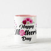 Happy Mother day unique modern design for gift ツートーンマグカップ (中央)