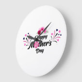 Happy Mother day unique modern design for gift ラージ壁時計 (傾斜)