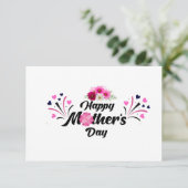 Happy Mother day unique modern design for gift 出欠カード (スタンド正面)