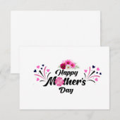Happy Mother day unique modern design for gift 出欠カード (正面/裏面)