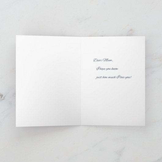 Happy Mother´s Day カード (内部)