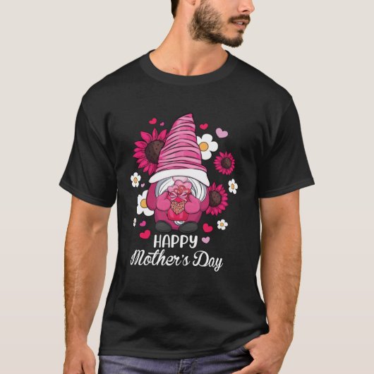 Happy Mother s Day 2023 Gnomies Mothers Day Leopar Tシャツ (正面)