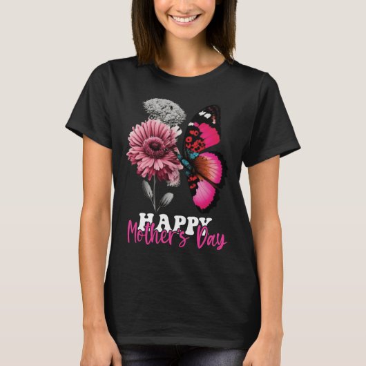 Happy Mother s Day 2023 Mothers Day Butterfly Mom  Tシャツ (正面)