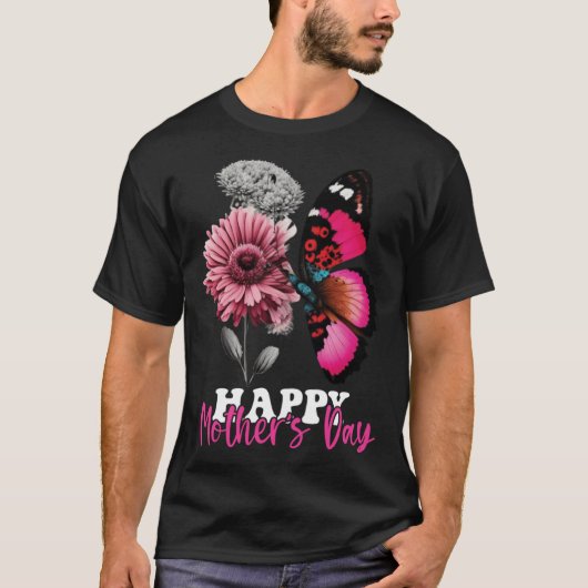 Happy Mother s Day 2023 Mothers Day Butterfly Mom  Tシャツ (正面)