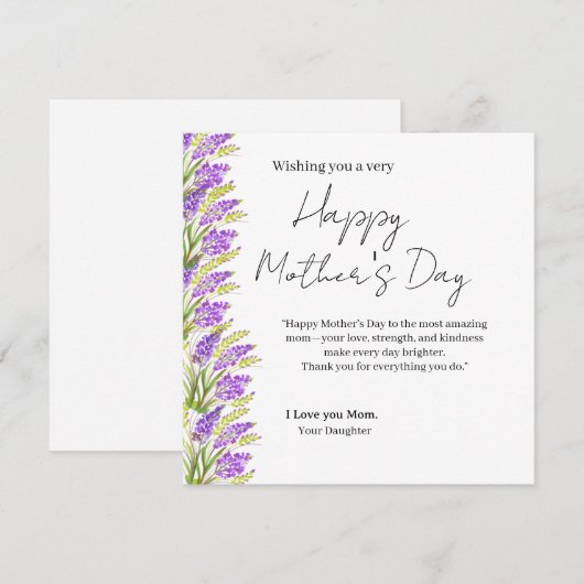 Happy Mother’s Day Card (正面/裏面)