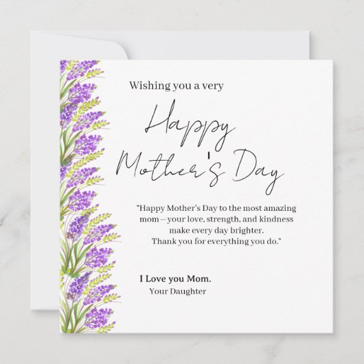 Happy Mother’s Day Card (正面)