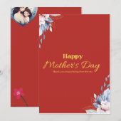 “Happy Mother’s Day Card for Mom | Cute & Elegant  (正面/裏面)