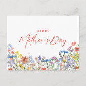Happy Mother’s Day Card for Mom Wildflowers ポストカード (正面)