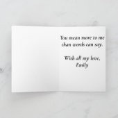 Happy Mother’s Day Celestial Moon Phases Card カード (内部)