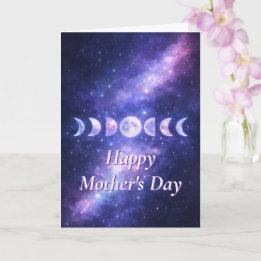 Happy Mother’s Day Celestial Moon Phases Card カード