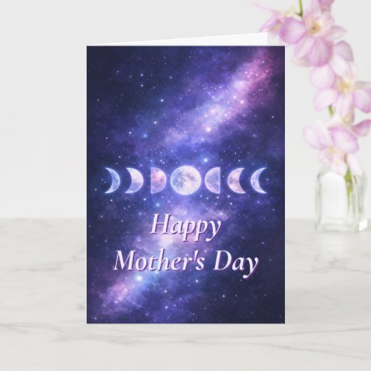Happy Mother’s Day Celestial Moon Phases Card カード (蘭)
