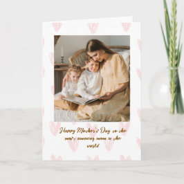 Happy Mother’s Day Custom Photo Greeting Card カード