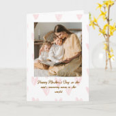 Happy Mother’s Day Custom Photo Greeting Card カード (黄色い花)