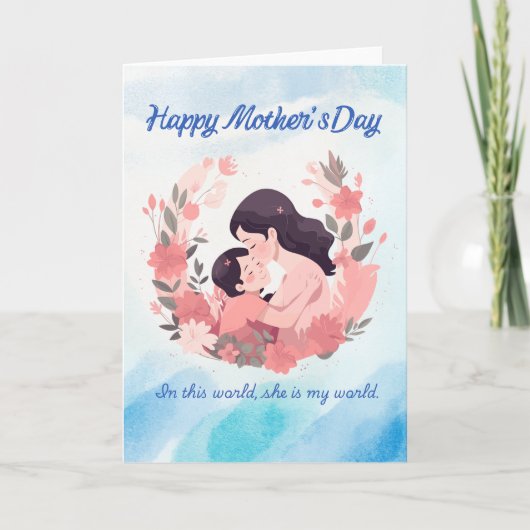 Happy Mother’s Day Floral Card カード (正面)