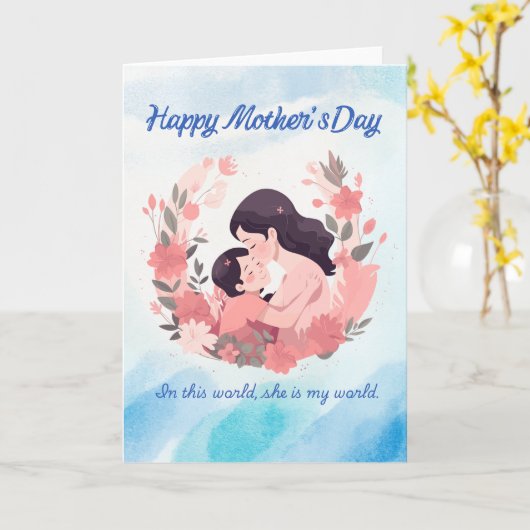 Happy Mother’s Day Floral Card カード (黄色い花)
