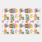 Happy Mother’s Day Floral Spring Garden ラッピングペーパーシート (正面)