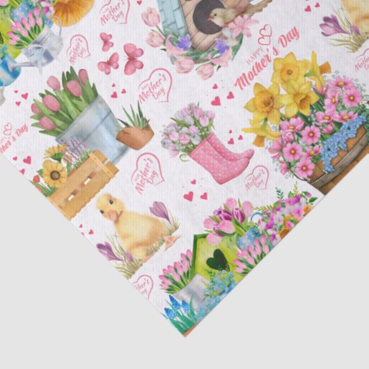 Happy Mother’s Day Floral Spring Garden 薄葉紙 (詳細)