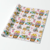 Happy Mother’s Day Floral Spring Pattern ラッピングペーパー (アンロールド)