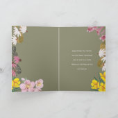 Happy Mother’s Day Grandma Sweet Floral Photo カード (内部)