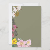 Happy Mother’s Day Grandma Sweet Floral Photo 招待状 (裏面)