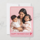 Happy Mother’s Day Pink & Red Photo   (正面)