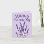 Happy Mother’s Day Proverbs 31:25 purple lavender カード (正面)