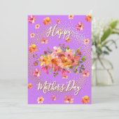 Happy Mother’s Day Spring Florals Holiday Card シーズンカード (スタンド正面)