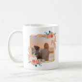 Happy Mothersの日の贈り物ママの写真パーソナライズされた コーヒーマグカップ (左)