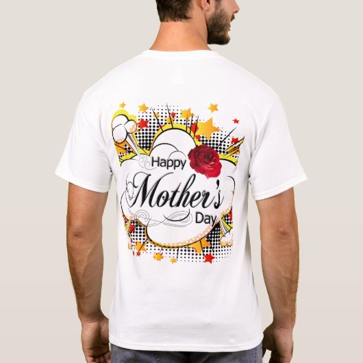 Happy Mothersの日 Tシャツ (裏面)