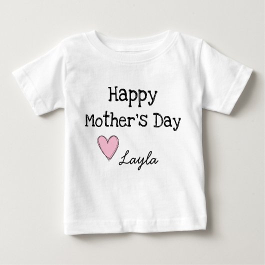 Happy Mothersデイシャツ ベビーTシャツ (正面)