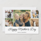 Happy Mother's Dayのシンプル写エレガント真 シーズンカード (正面)