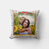 Happy Mother's Dayの写エレガント真 クッション (正面)