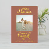 Happy Mother's Dayの写真エレガント 箔シーズンカード (立ち正面)