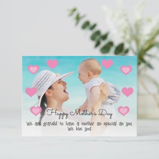 Happy Mothers Dayの写真 カード (スタンド正面)