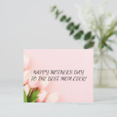 HAPPY MOTHER'S DAYはがき、かわいらしバラ ポストカード (スタンド正面)