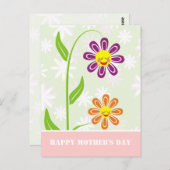 Happy Mother's Dayはがき ポストカード (正面/裏面)
