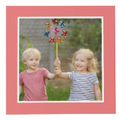 Happy Mother's Dayカスタム数々の写真パーソナライズされた フォトキューブ (正面)