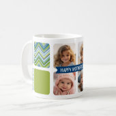 Happy Mother's Dayカスタム 4 Photo Collage Chevols コーヒーマグカップ (正面左)