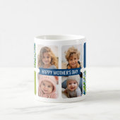 Happy Mother's Dayカスタム 4 Photo Collage Chevols コーヒーマグカップ (中央)