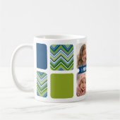 Happy Mother's Dayカスタム 4 Photo Collage Chevols コーヒーマグカップ (左)