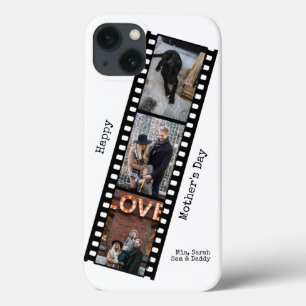 Happy Mothers Dayカスタム Photos Filmstrip Case-Mat iPhone 13ケース
